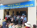 Trường ĐHYD Huế cứu trợ bão lụt sau cơn bão số 11 tại Xã Quảng Minh, Quảng Trạch-Tỉnh Quảng Bình 
