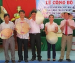 Đón bằng công nhận danh hiệu làng nghề truyền thống và nghề truyền thống Nón lá Thanh Tân