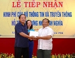 Thừa Thiên Huế tiếp nhận 200 triệu đồng hỗ trợ  của Bộ Thông tin &Truyền thông để xây nhà tình nghĩa 