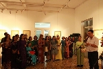 26 tác phẩm tại triển lãm “Bước đi” của họa sĩ Hoàng Thị Ngọc Ấn.