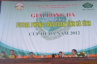 Khai mạc Giải bóng đá Futsal Hà Tĩnh cúp Huda năm 2012