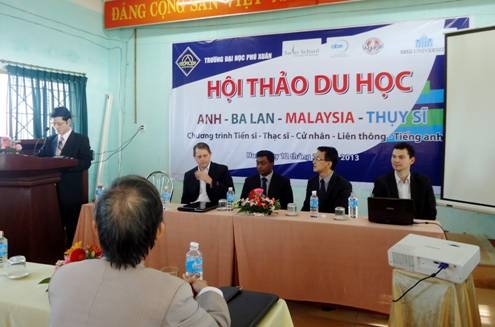 ĐH Phú Xuân: Hội thảo du học Anh- Ba Lan- Malaysia- Thụy Sĩ 