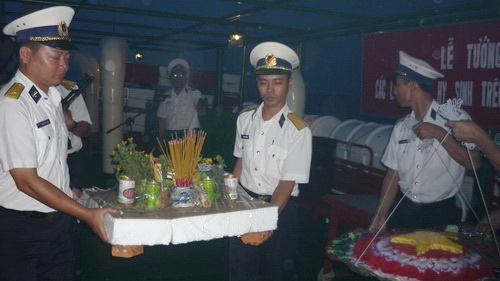 Cầu siêu cho tất cả những người hy sinh vì biển đảo