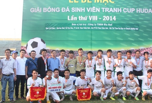 Huda cup 2014 – Khu vực Huế: Khoa Giáo dục Thể chất bảo vệ thành công ngôi vô địch
