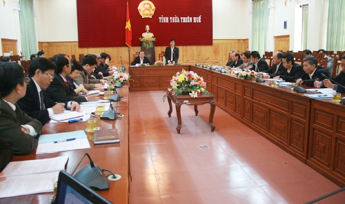 Đoàn công tác Trung ương làm việc với tỉnh Thừa Thiên Huế về đề án thành lập thành phố trực thuộc Trung ương