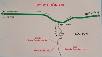 Triển khai đoạn tuyến Km0-Km4+500 thuộc Dự án đường La Sơn - Nam Đông