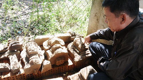 Phát lộ thêm một phế tích đền tháp Chăm