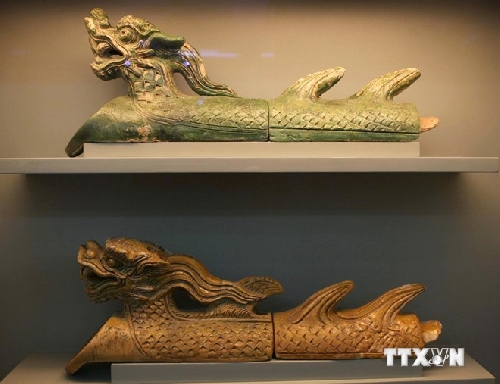 Trưng bày hiện vật quý phát hiện tại Hoàng Thành Thăng Long