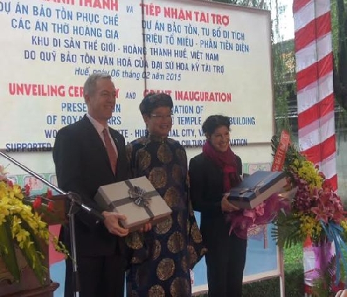 Hoa Kỳ tài trợ 700.000 USD tu bổ Triệu Tổ Miếu - Đại Nội, Huế