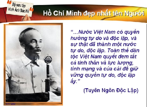 Vang mãi Tuyên ngôn độc lập