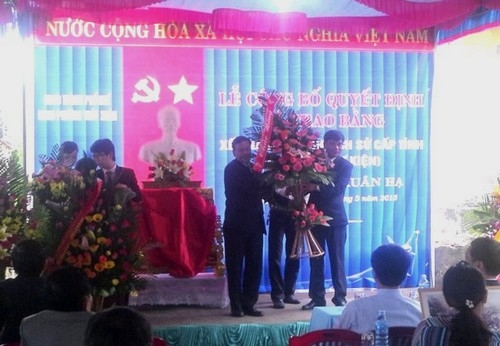 Đình Dương Xuân Hạ đón nhận bằng công nhận di tích lịch sử (lưu niệm sự kiện) cấp tỉnh