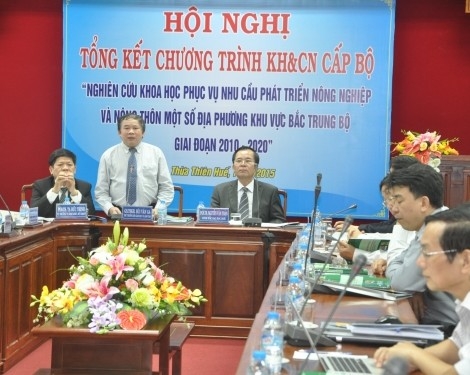 Đại học Huế tổng kết chương trình “Nghiên cứu khoa học phục vụ nhu cầu phát triển nông nghiệp và nông thôn một số địa phương khu vực Bắc Trung Bộ giai đoạn 2010 - 2020” 