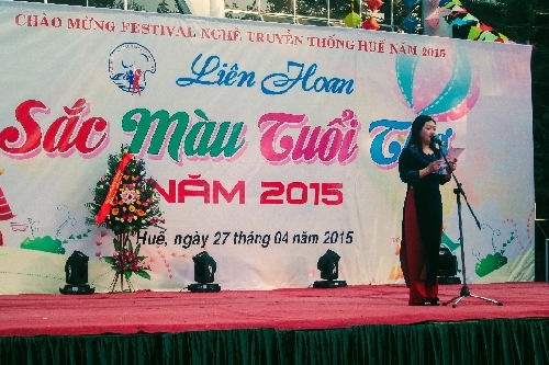 Thiếu nhi thành phố Huế tưng bừng liên hoan văn nghệ chào mừng Festival làng nghề truyền thống 2015