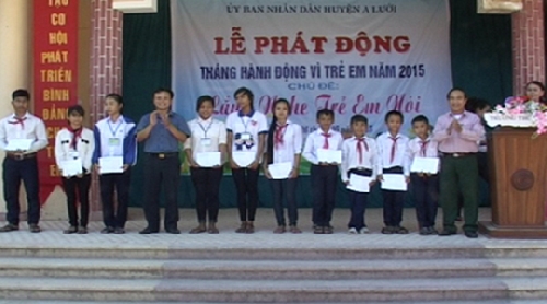 A Lưới: phát động Tháng hành động vì trẻ em năm 2015