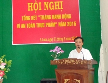 A Lưới tổng kết “Tháng hành động vì an toàn thực phẩm năm 2015”