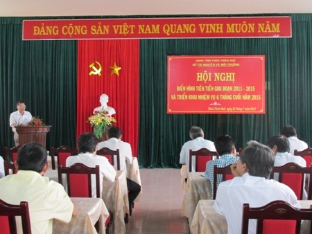 Sở Tài nguyên và Môi trường tỉnh: Tổ chức Hội nghị điển hình tiên tiến giai đoạn 2011 - 2015