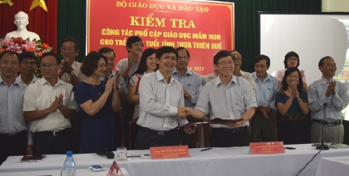  Thừa Thiên Huế đạt tiêu chuẩn về phổ cập giáo dục mầm non cho trẻ em năm tuổi