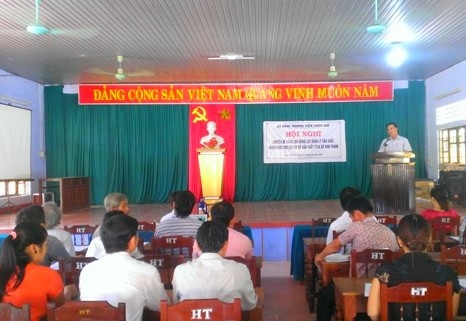 Tập huấn chuyên đề Marketing và nâng cao năng lực quản lý sản xuất cho các cơ sở TTCN xã Vinh Thanh
