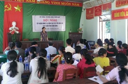 Tập huấn nâng cao năng lực về cải tiến mẫu mã sản phẩm Zèng cho các hộ sản xuất Zèng huyện Nam Đông