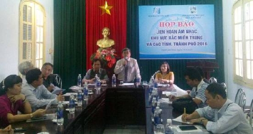 Họp báo Liên hoan Âm nhạc Bắc miền Trung diễn ra tại Huế. 