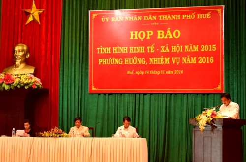 TP Huế: Tổng thu ngân sách năm 2015  đạt 919, 300 tỷ đồng