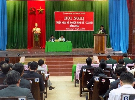 A Lưới: Năm 2016 phấn đấu thu ngân sách nhà nước trên địa bàn đạt 115 tỷ đồng