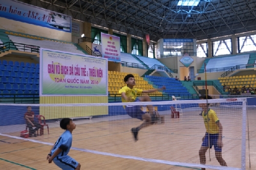 160 vận động viên tham gia Giải Vô địch đá cầu trẻ và thiếu niên toàn quốc 2016.