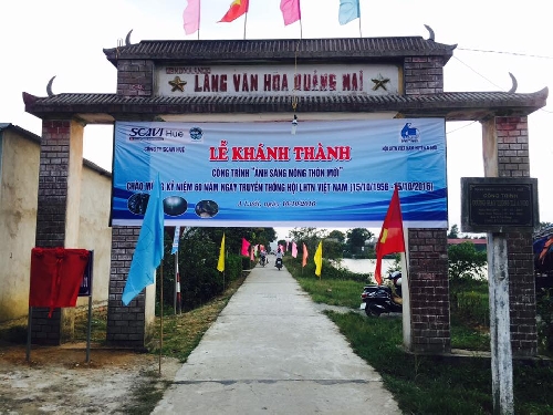 Khánh thành công trình "Ánh sáng nông thôn mới" tại xã A Ngo