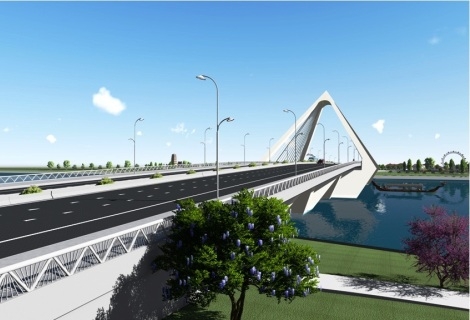 Trao giải Nhất cuộc thi tuyển kiến trúc công trình Cầu vượt Sông Hương cho phương án Nón Huế