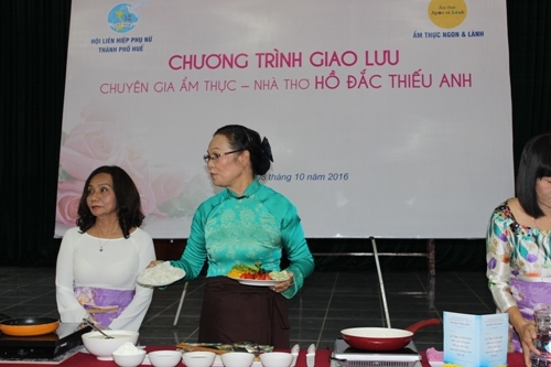  Chương trình Giao lưu chuyên gia ẩm thực – Nhà thơ Hồ Đắc Thiếu Anh