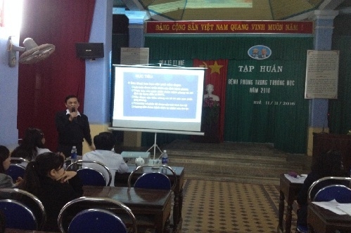 Tập huấn công tác truyền thông phòng chống bệnh phong trong trường học Thành phố Huế năm 2016