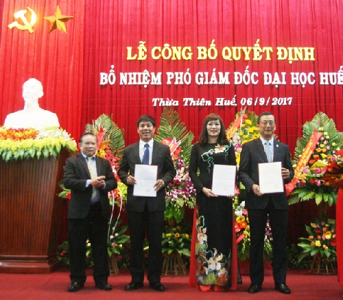 Đại học Huế có 2 phó Giám đốc mới