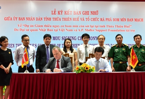 1,2 triệu USD thực hiện dự án “Giảm thiểu nguy cơ bom mìn còn sót lại tại tỉnh Thừa Thiên Huế”