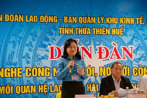 Diễn đàn "Nghe công nhân nói - nói với công nhân"