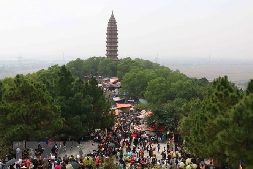Bắc Ninh: Tưng bừng Lễ hội khán hoa mẫu đơn tại chùa Phật Tích