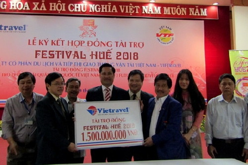 Công ty Du lịch Vietravel tài trợ 1,5 tỷ đồng cho Festival Huế 2018