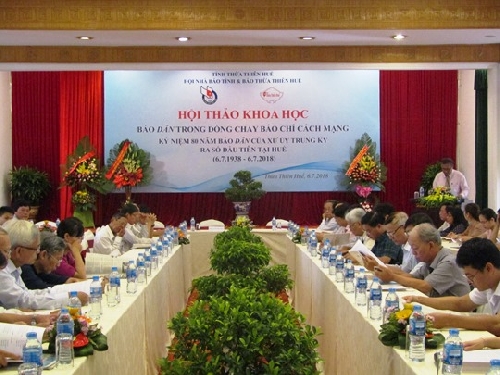 Hội thảo kỷ niệm 80 năm ngày báo Dân của Xứ ủy Trung Kỳ ra số đầu tiên