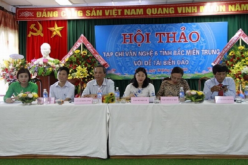 Hội thảo tạp chí văn nghệ 6 tỉnh Bắc Miền Trung với đề tài biển đảo