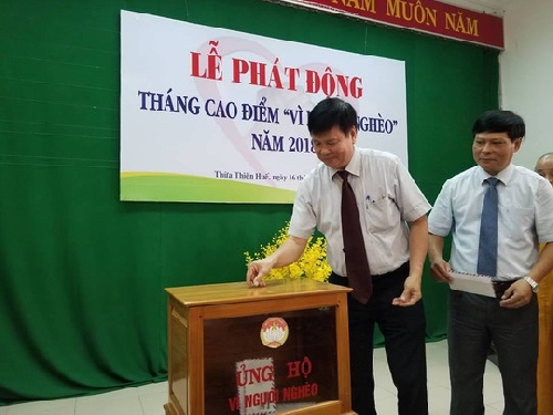 Lễ phát động Tháng cao điểm vì người nghèo năm 2018