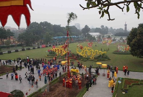 Tái hiện nghi lễ 'Tiễn cựu nghinh Xuân' tại Hoàng thành Thăng Long