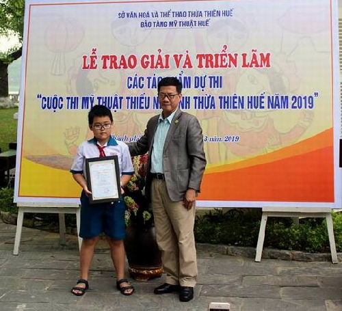 Trao giải  các tác phẩm tham gia cuộc thi Mỹ thuật thiếu nhi tỉnh Thừa Thiên Huế năm 2019