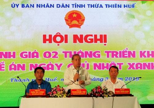 Hội nghị đánh giá 02 tháng triển khai đề án Ngày chủ nhật xanh