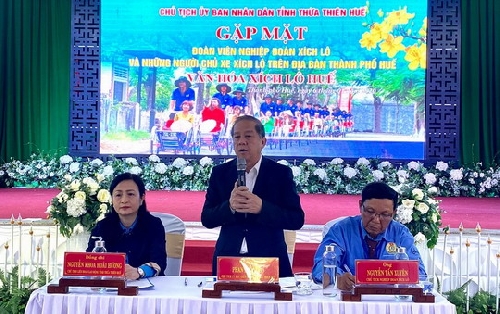 Chủ tịch Tỉnh gặp mặt đoàn viên Nghiệp đoàn xích lô du lịch Huế và những chủ xe xích lô