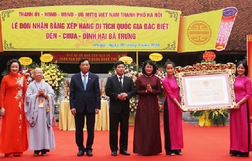 Công nhận đền - chùa - đình Hai Bà Trưng là Di tích quốc gia đặc biệt