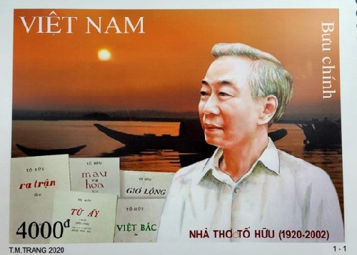 Phát hành bộ tem bưu chính đặc biệt kỷ niệm 100 năm Ngày sinh nhà thơ Tố Hữu