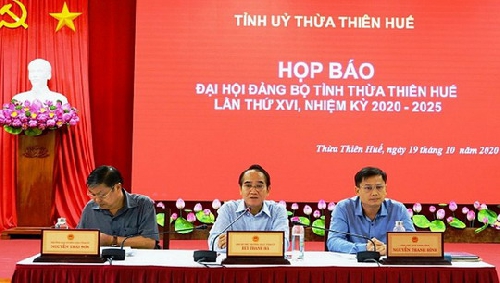 Đại hội Đảng bộ tỉnh lần thứ XVI, nhiệm kỳ 2020-2025 được tổ chức vào ngày 21-23/10/2020 