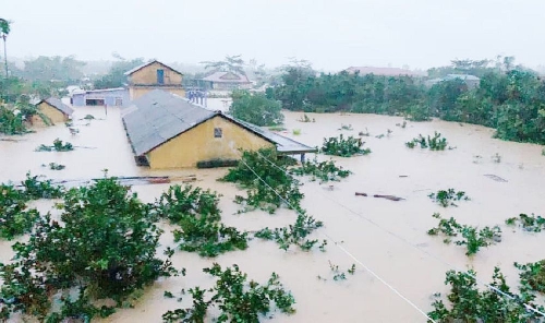 Trong cơn lũ lụt tháng 10 năm 2020 ở Huế