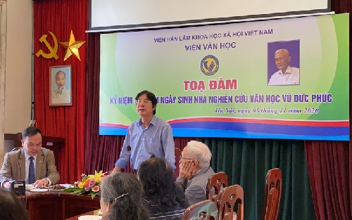 Tọa đàm kỷ niệm 100 năm ngày sinh nhà nghiên cứu văn học Vũ Đức Phúc