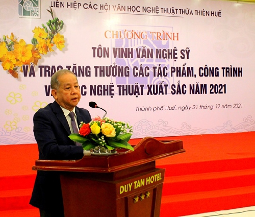 Tôn vinh các văn nghệ sĩ, trao Tặng thưởng tác phẩm, công trình văn học nghệ thuật xuất sắc năm 2021