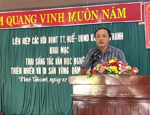 Khai mạc trại sáng tác văn học nghệ thuật "Thiên nhiên và di sản vùng đầm phá" năm 2021